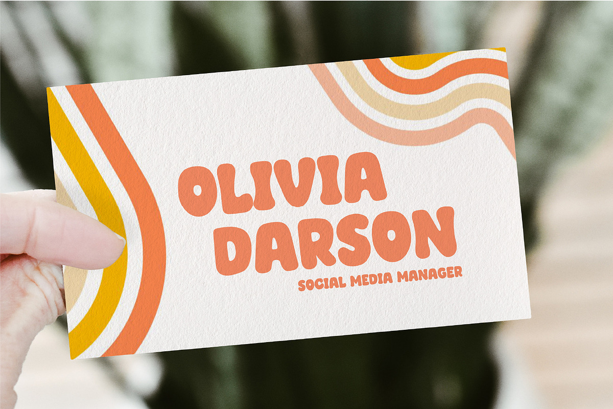 Peachy Vibes A Cute Retro Font, a Handwritten Font by Prestige Artsy Studio (Photo 8 of 9)