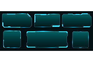 Glowing sci fi glass frames, a Technology Illustration by YummyBuum