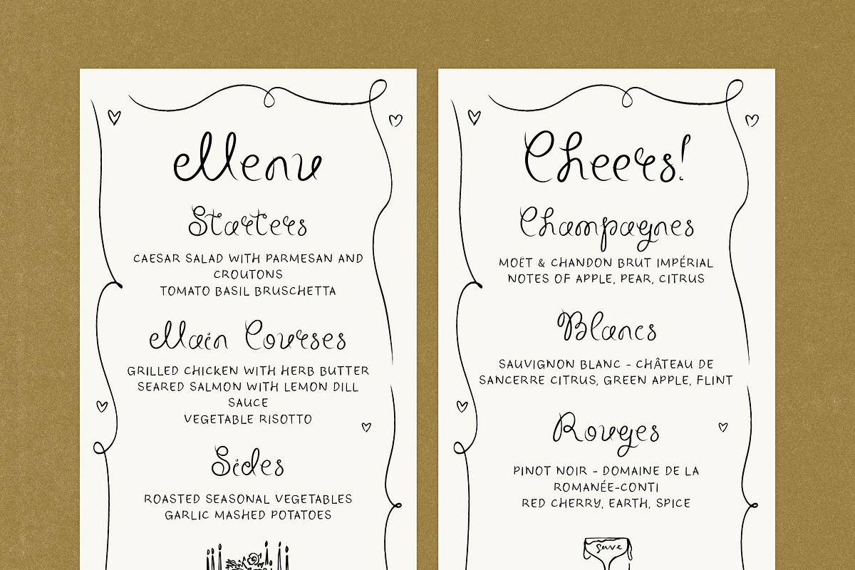 Curly Whimsical Wedding Font, a Handwritten Font by Ayya Studio (Photo 10 of 14)