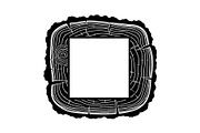 Rustic Wood Slice Frame Bundle, an Illustration by yasushie (Thumbnail 11 of 31)