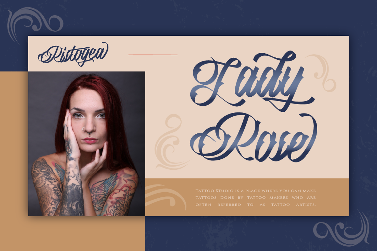 Ristogea, a Script Font by kerismaker (Photo 8 of 12)