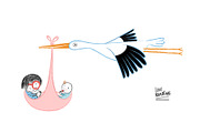 Little girl reading Collection 04, an Animal Illustration by Irene Loal (Thumbnail 4 of 7)