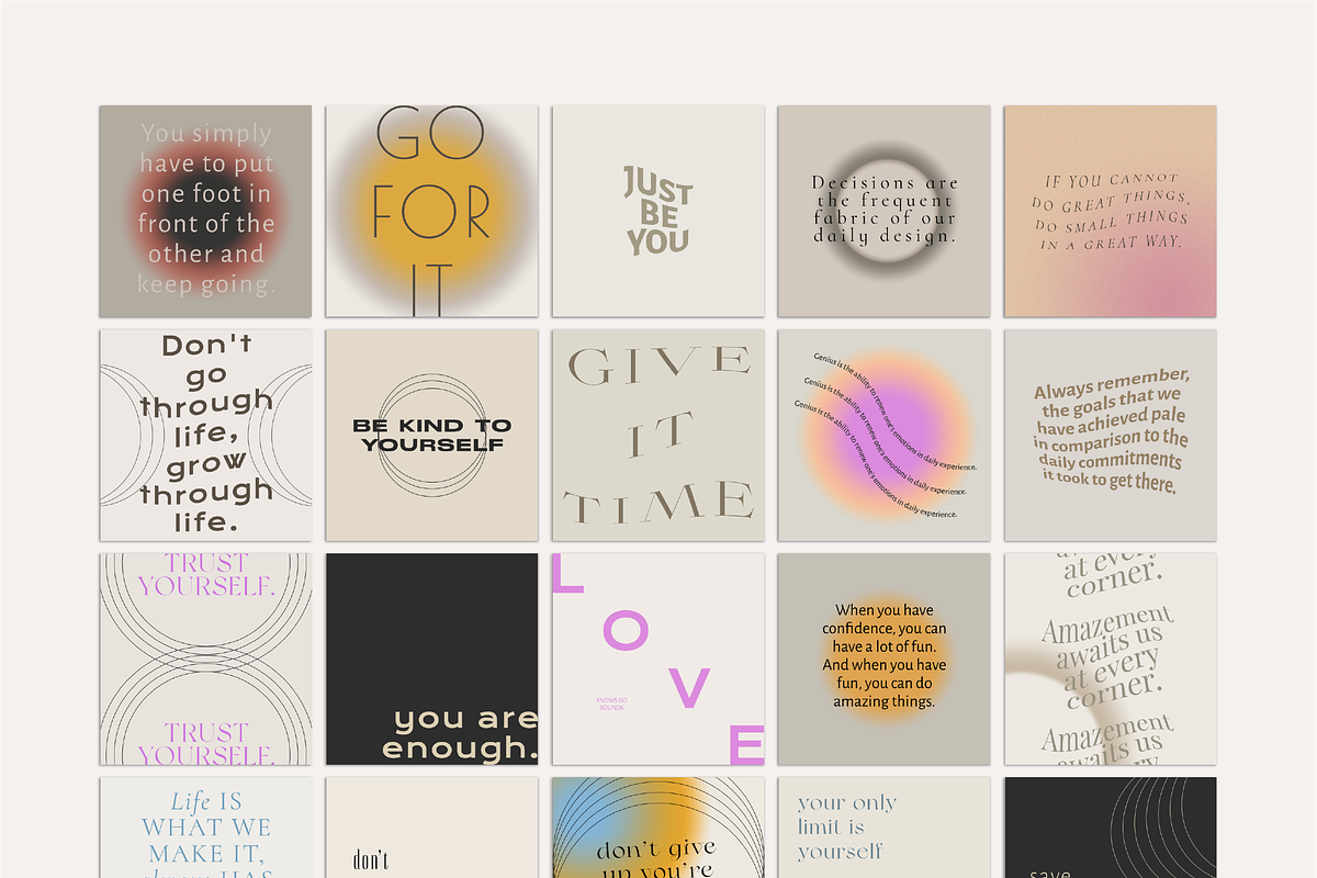 120 Aesthetic Instagram Quotes, a Social Media Template by TheFisherCreative (Photo 9 of 15)