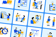 Workplace Illustrations Art Set, a Work Illustration by Vectors Market (Thumbnail 5 of 9)