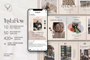 InstaFlow - Carousel Post Templates