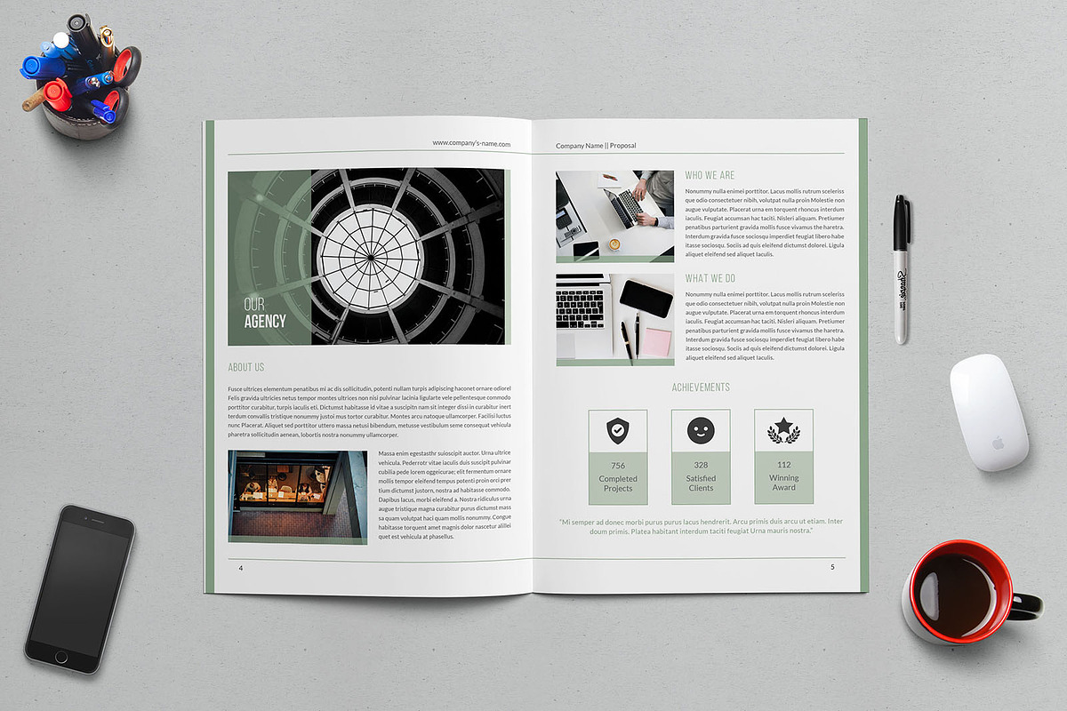 Company Profile Business Proposal, a Brochure Template by Divergent Studio (Photo 4 of 9)