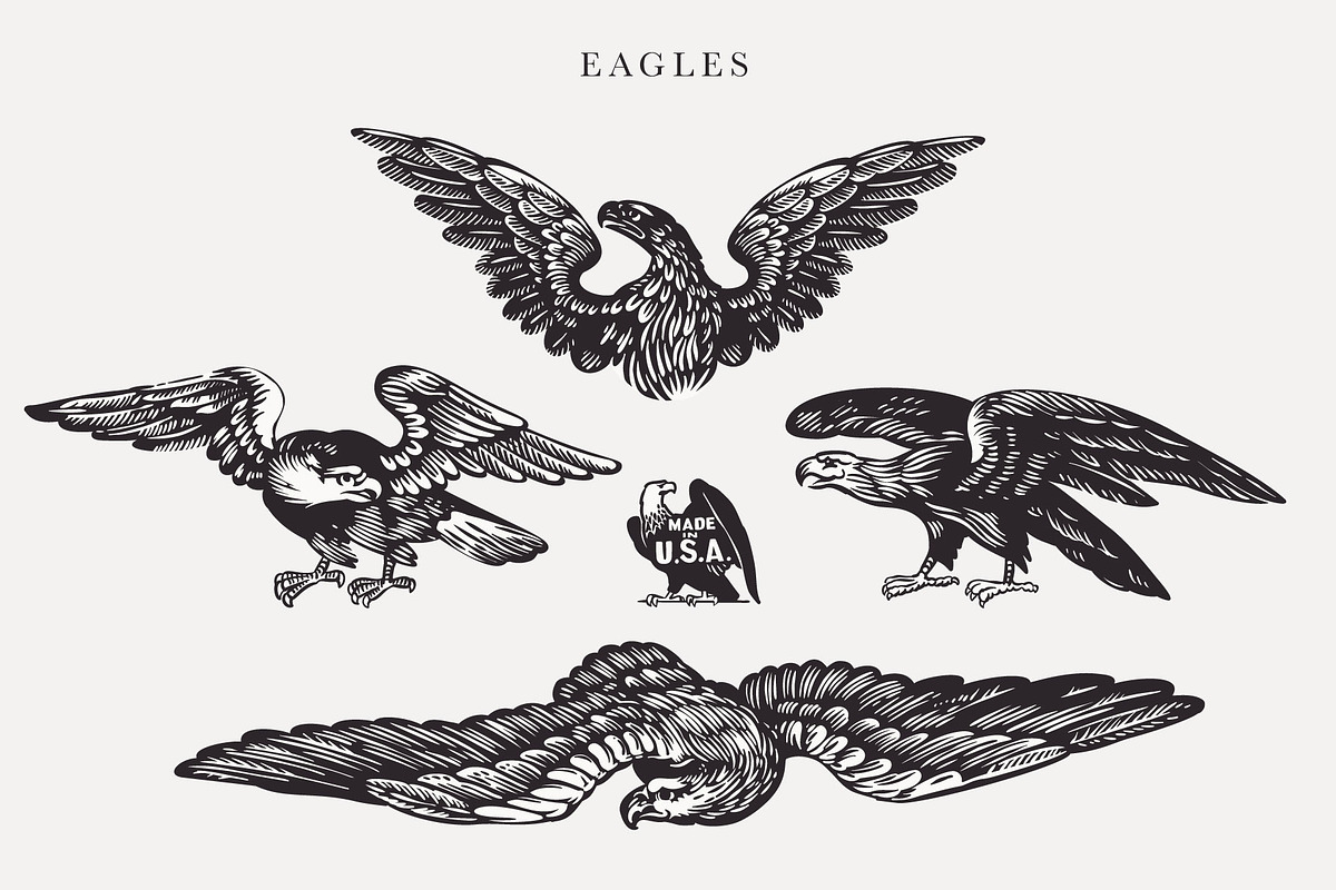 USA history & 4th of July vector set, a Decorative Illustration by kaer_shop (Photo 14 of 14)