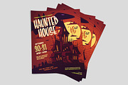Halloween Haunted House Flyer, a Flyer Template by StockLayouts (Thumbnail 2 of 3)