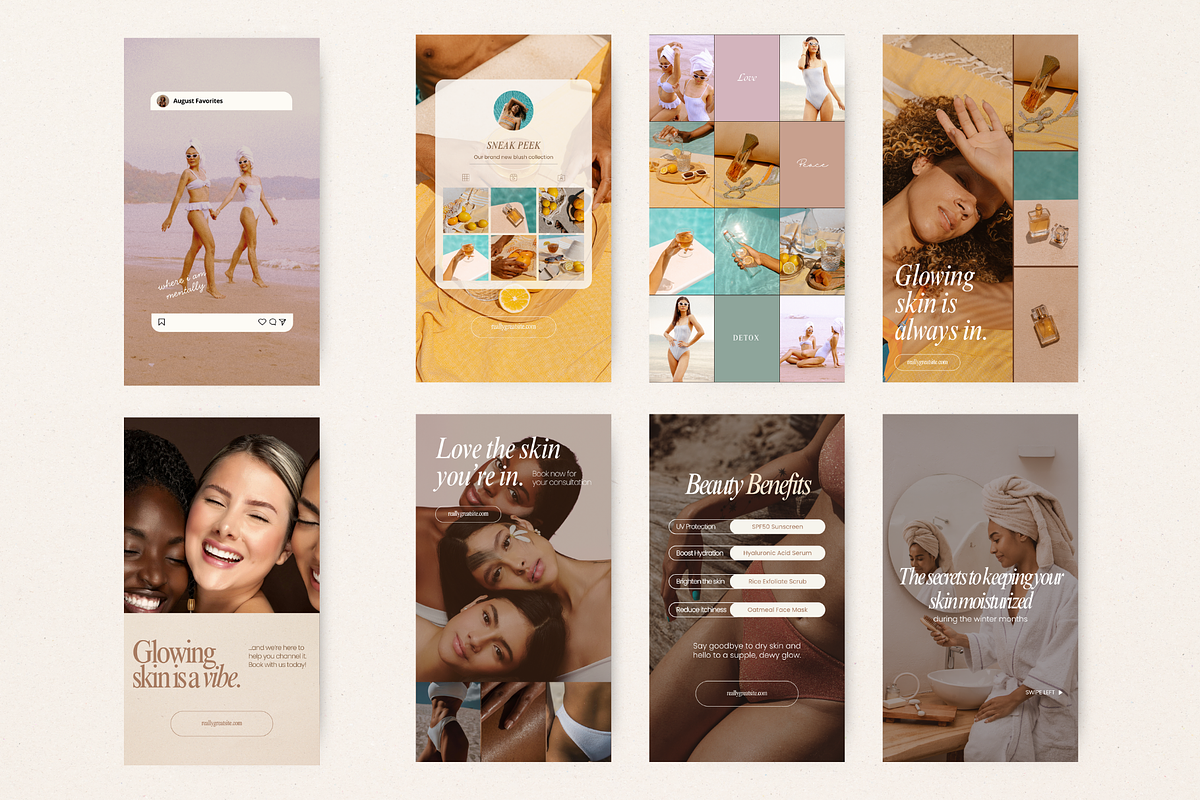 Diverse Beauty Instagram Posts, a Social Media Template by GlamWebDesigns (Photo 4 of 7)