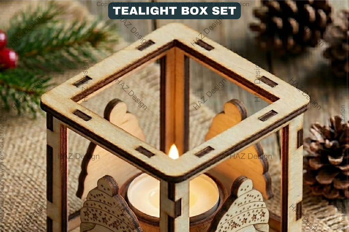 Lantern Laser Cut, Wooden Candles, a Graphic by AtacanDigital (Photo 5 of 5)