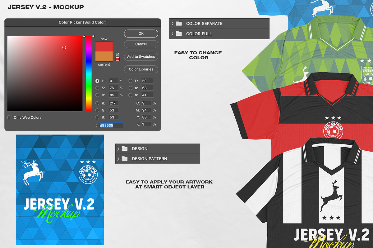 Jersey V.2 - Mockup, a Shirt Mockup by DaldSgh (Photo 11 of 14)