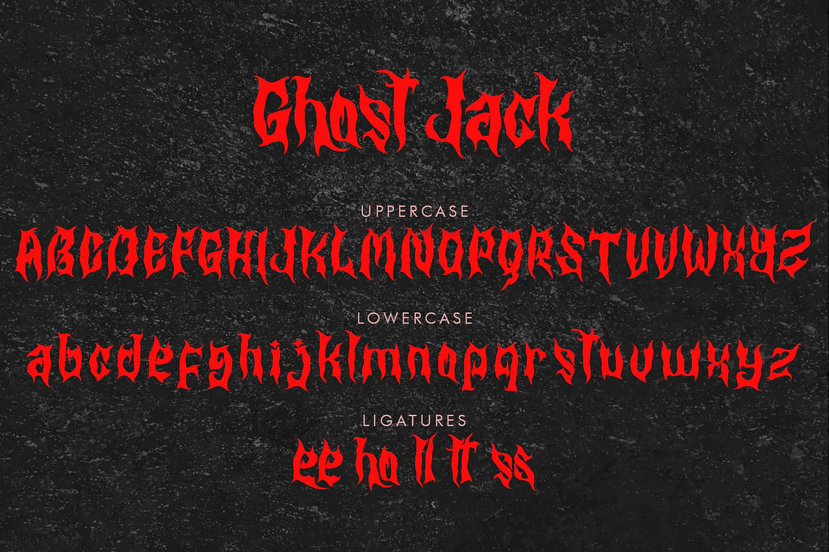 Ghost Jack, a Blackletter Font by Yoga Letter (Photo 5 of 6)