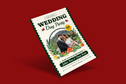 Flowrist Couple Wedding Invitation, an Invitation Template by iDoodle Studio (Thumbnail 2 of 4)