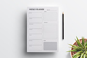 Editable Weekly Planner, a Stationery Template by Mazharul Islam (Thumbnail 2 of 3)