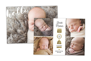 Birth Announcement Template CB072