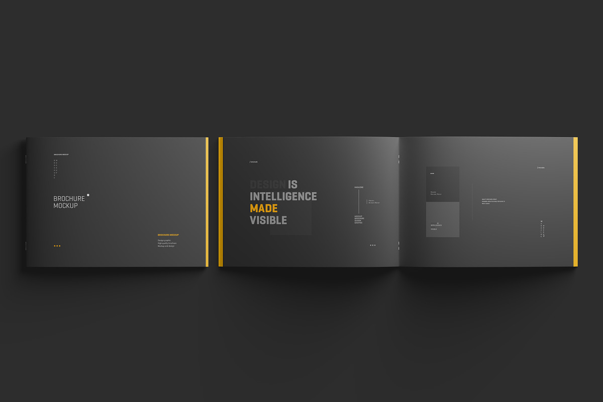 A4 Landscape Brochure Mockup Set, a Books & Magazine Mockup by Toasin ...