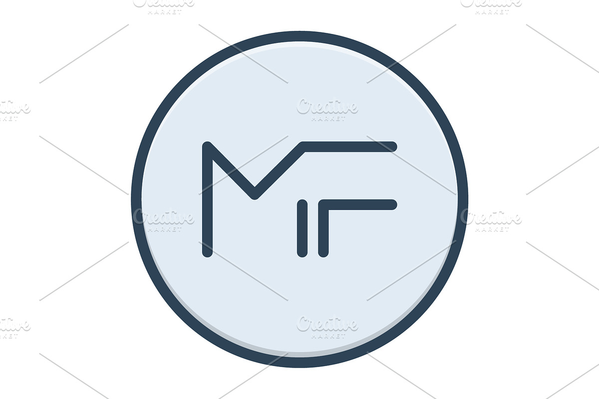 Mf letter color icon, an Icon by Creative priyanka