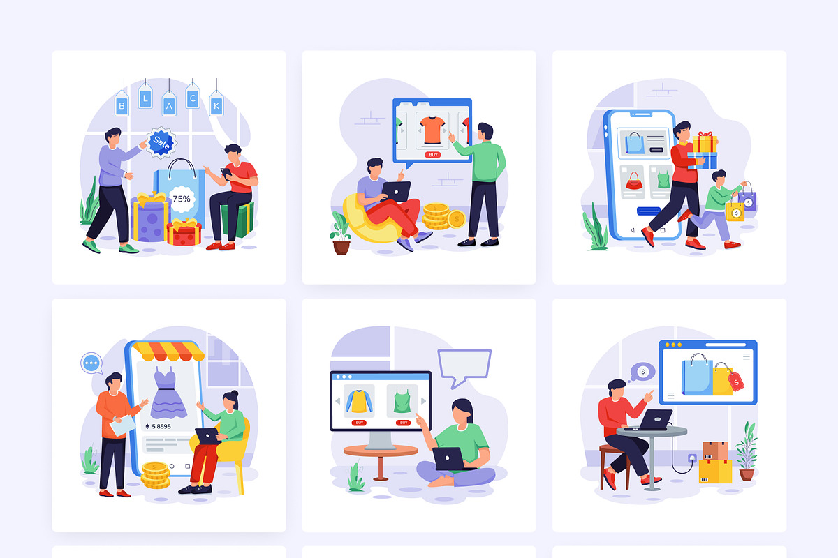 Animated Cyber Monday Illustrations, an Emoji Icon by Vectors Market (Photo 6 of 8)
