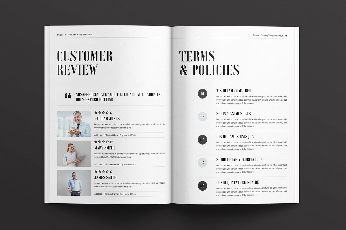 Product Catalog Template, a Brochure Template by E-Type (Photo 6 of 7)