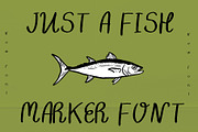 JUST A FISH | Playful Marker Font, a Handwritten Font by Ashiya Pixel (Thumbnail 8 of 8)