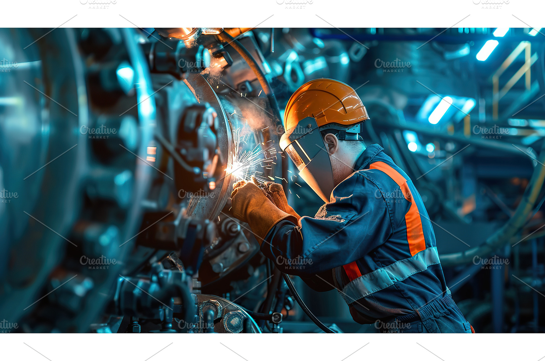 Industrial Boilermaker Wearing Hard, an Industrial Photo by Lermont51