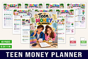 Teen Money Planner, a Stationery Template by Designmela01 (Thumbnail 1 of 5)