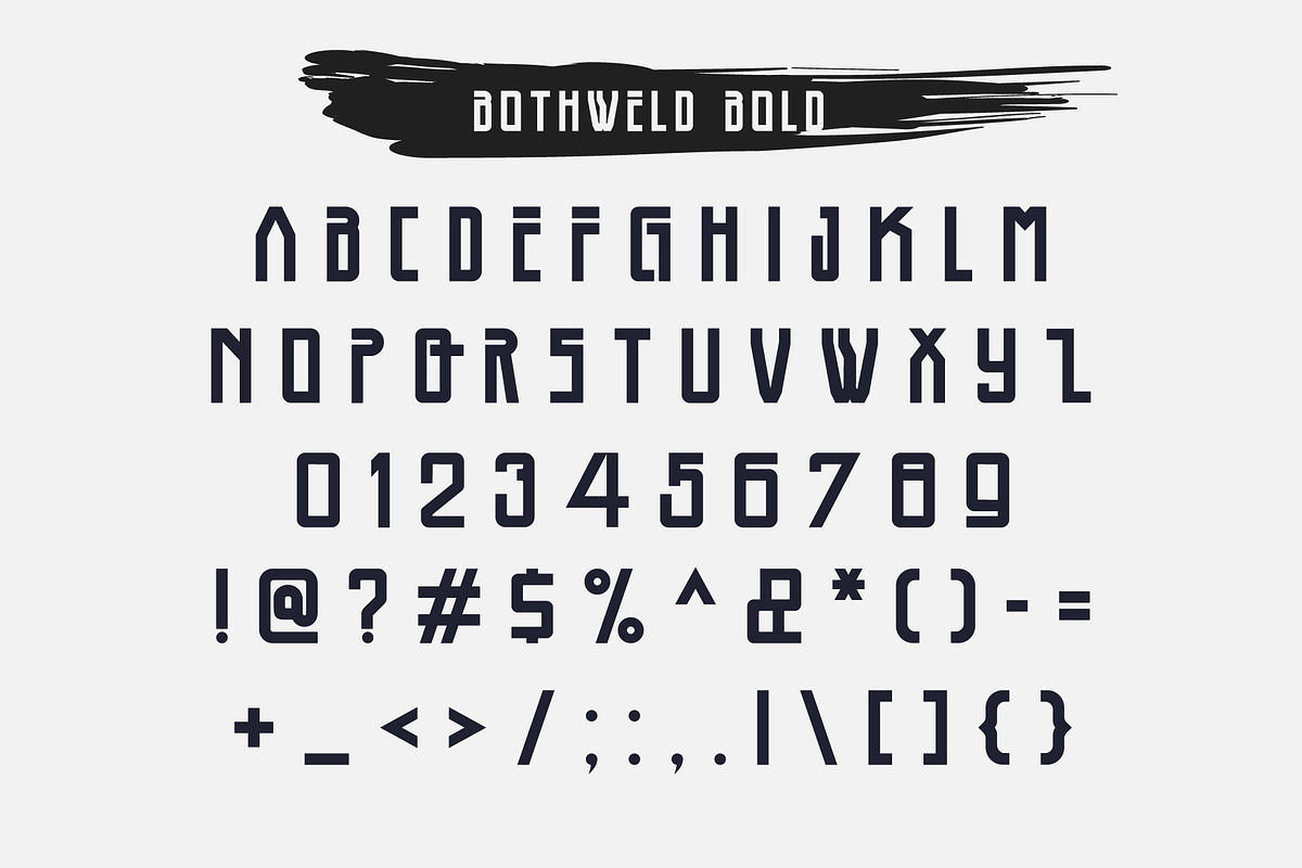 Bothweld Typeface, a Sans Serif Font by Izalsye (Photo 6 of 9)
