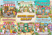 Cute Storefront Coloring Pages, a Decorative Illustration by Coco Bloom (Thumbnail 4 of 4)