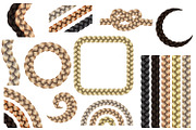 11 Vector Braided Hair Bundle, an Object Illustration by Kseniya-Omega (Thumbnail 2 of 6)