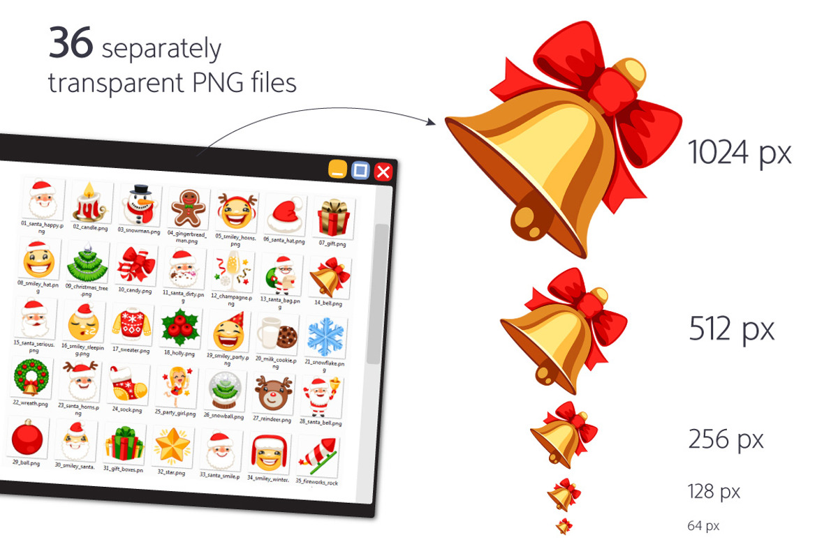 Christmas Emojis Set, an Emoji Icon by Voysla's Shop (Photo 4 of 8)