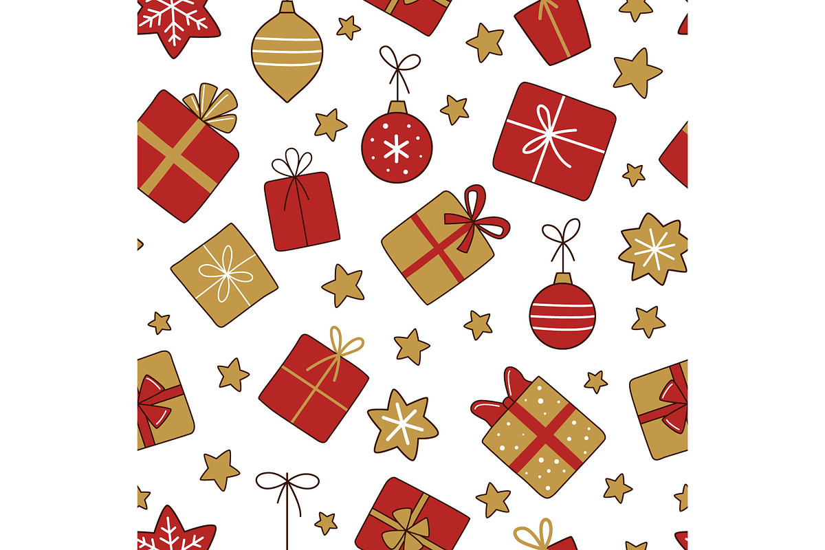 Elegant seamless Christmas patterns, a Graphic by Barsuk's Shop (Photo 6 of 10)