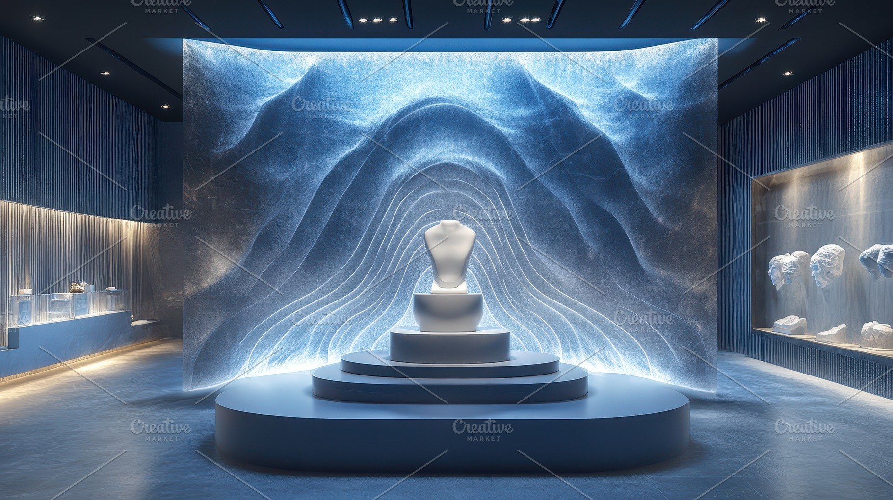 Modern Jewelry Display with abstract, a Background Photo by Pixeness Studio