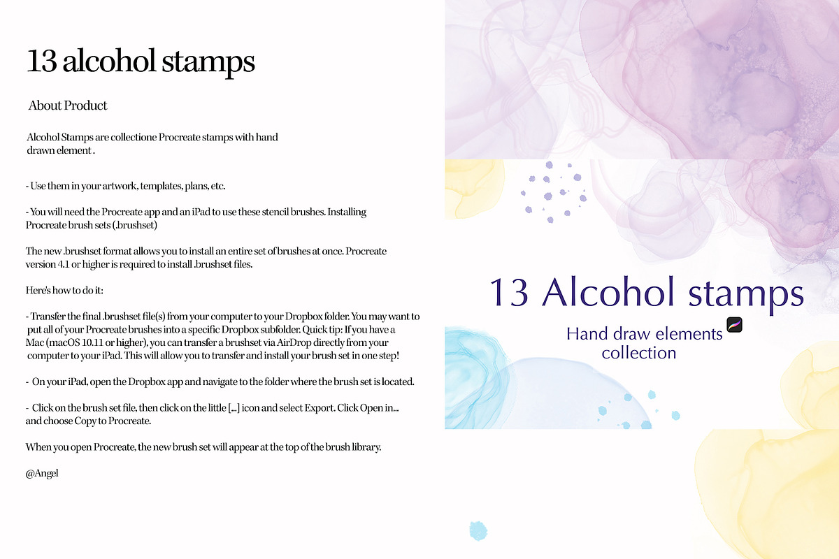 Alcohol Stamps Brushes- Stamp, a Brush Add-On by ElladesignCo (Photo 2 of 8)
