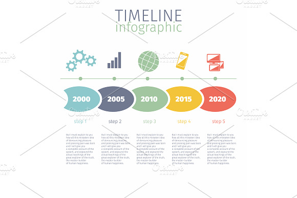 Set Timeline Infographic With preview 2