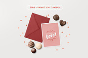 Mockup · Love Cards, a Print Template by tomodachi studio (Thumbnail 4 of 4)