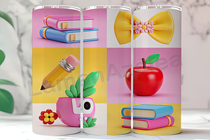 3D Coquette Pencil Teacher Tumbler, an Arts & Entertainment Photo by LamanAzalea