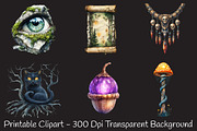 Halloween Forest Nymph Fray Clipart, an Illustration by RobertsArt (Thumbnail 2 of 7)