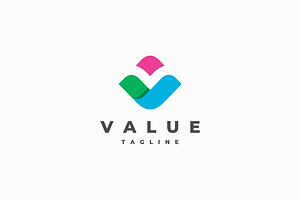 Value Letter V Logo Design, a Branding & Logo Template by yopie