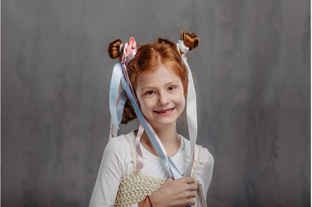 Portrait of little redhead girl with, a Beauty & Fashion Photo by HalfPoint