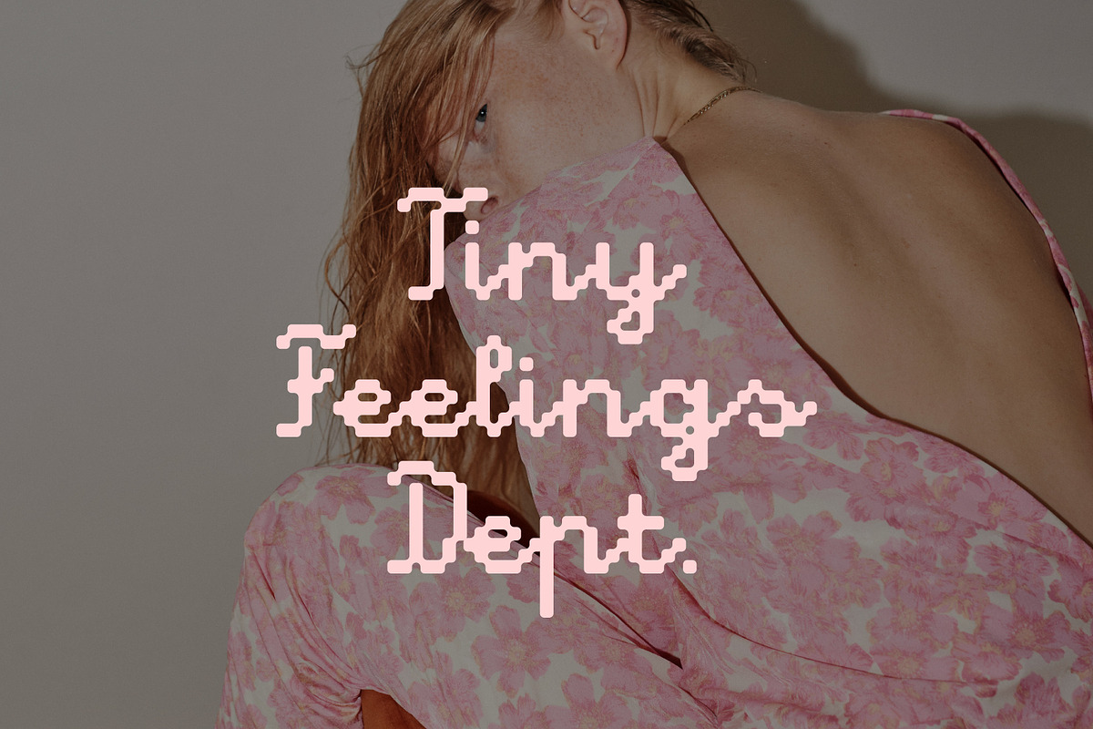 Tiny Secret Naive Pixel Art Script, a Script Font by Struvictory.art (Photo 2 of 8)