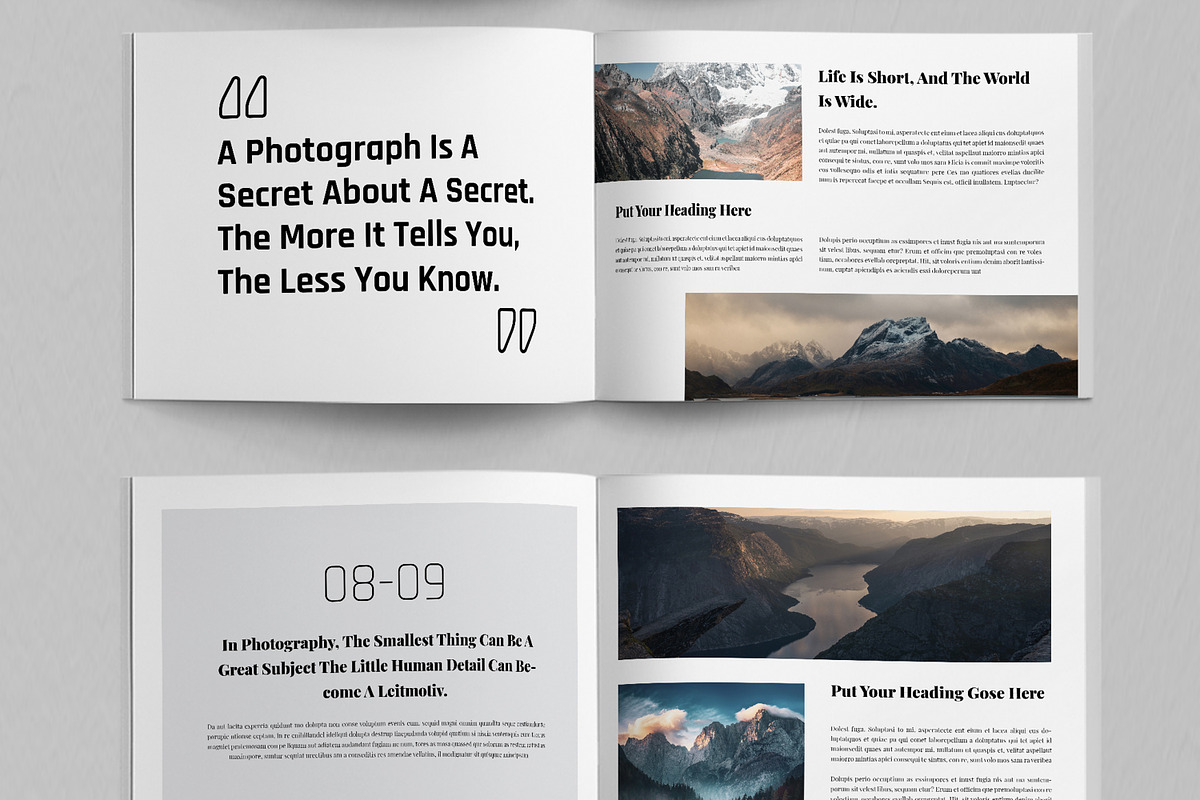 Landscape Book Design Layout, a Magazine Template by ContestDesign (Photo 5 of 5)