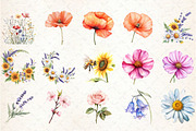 Watercolor Flower Clipart, an Illustration by Libby Wishes (Thumbnail 6 of 6)