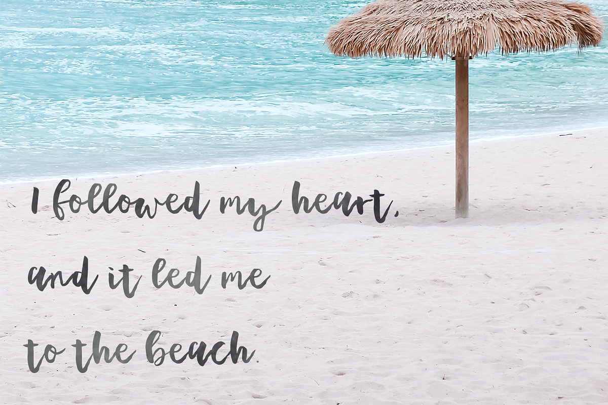 Plumeria Script, a Script Font by Beck McCormick (Photo 4 of 5)