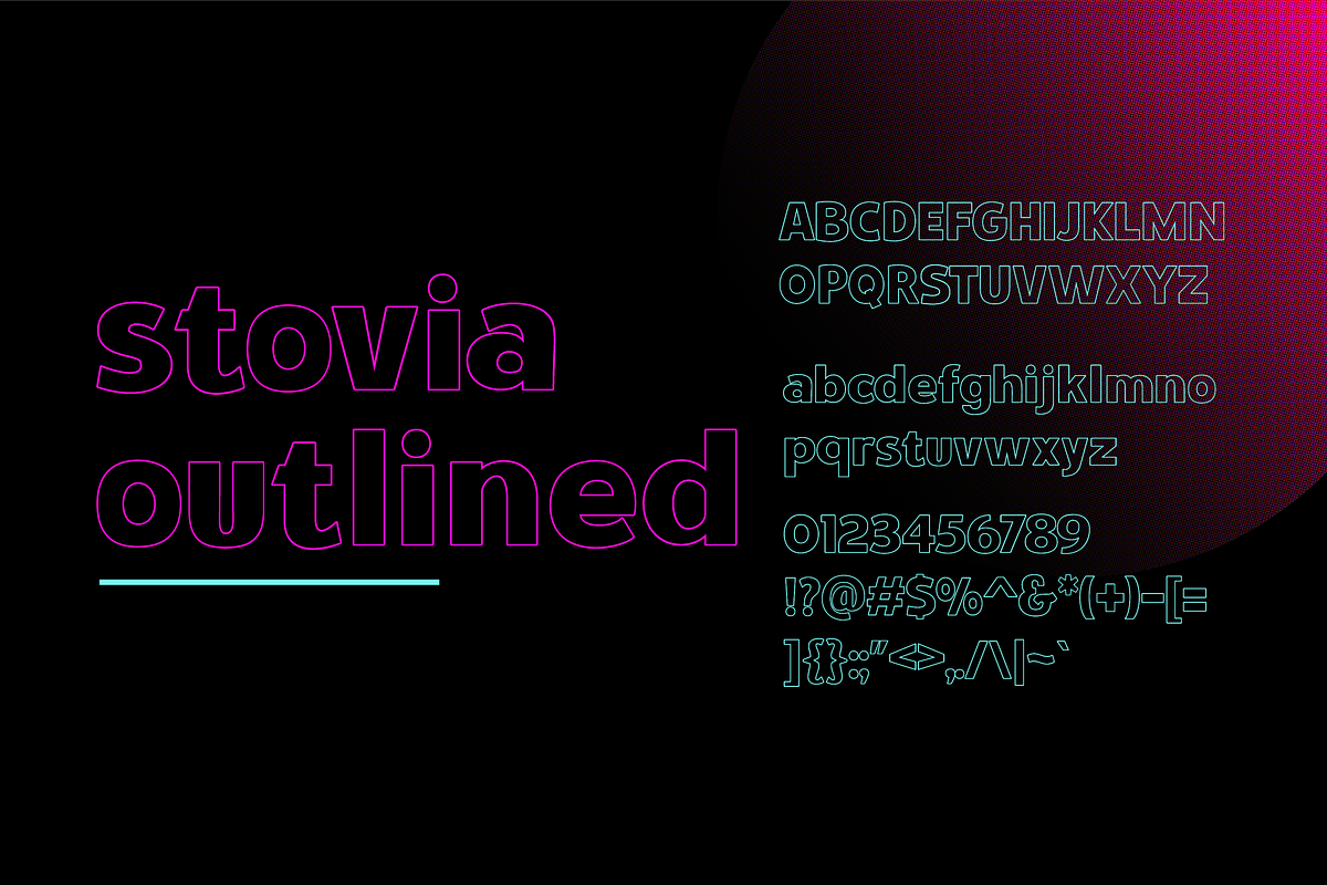 Stovia, a Sans Serif Font by INKsTYPIA (Photo 3 of 7)