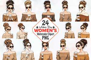 Mothers Day Women Clipart, an Illustration by RobertsArt