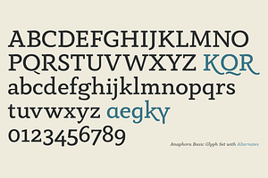 Anaphora - 22 Fonts