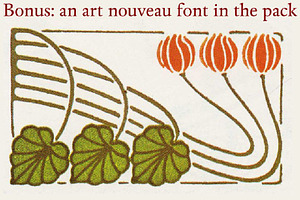 Art Nouveau Ornaments BONUS FONT