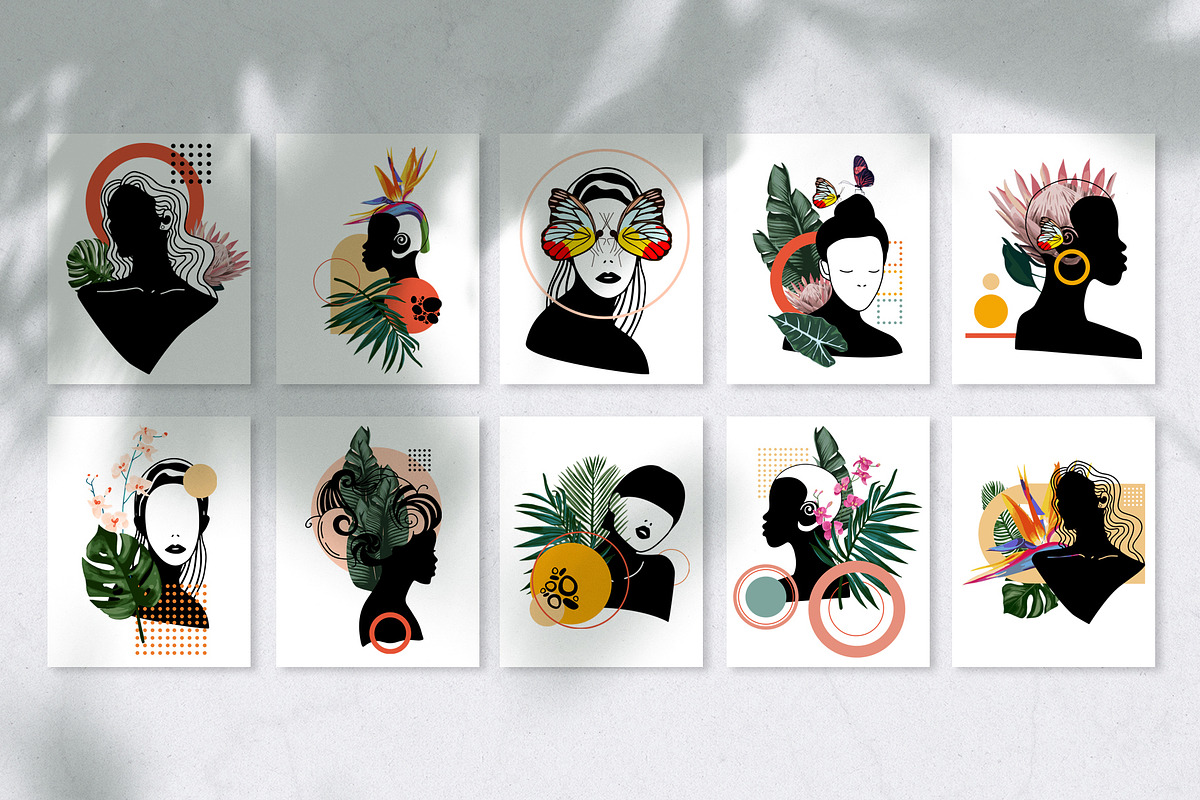 Abstract. Women. Tropical, an Object Graphic by Vera●Suleimanova (Photo 13 of 17)