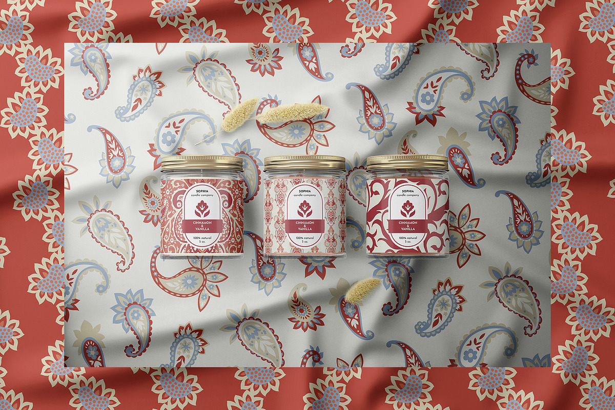 Bohemian Paisley Chic Pattern Set, a Pattern Graphic by Sonulkaster (Photo 4 of 9)