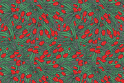 Goji berries set, seamless patterns, a Food Illustration by Good Studio (Thumbnail 7 of 9)